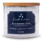 Colonial Candle Finch & Vine sojowa świeca zapachowa w szkle 3 knoty 14.5 oz 411 g - Blackberry Teak