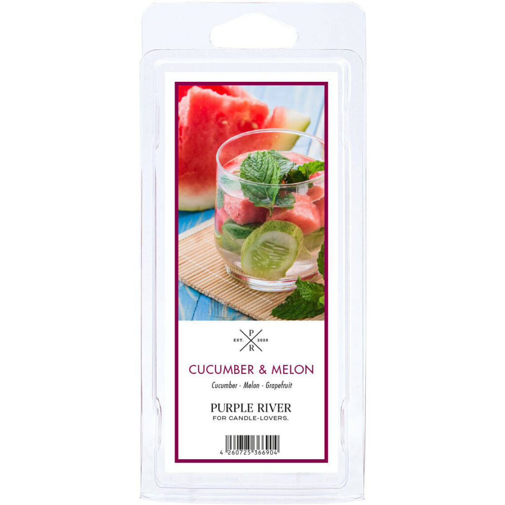 Wosk zapachowy sojowy Purple River 50 g - Ogórek Melon Cucumber Melon