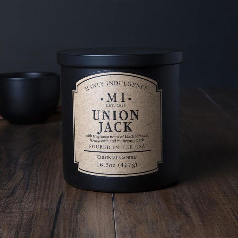 Colonial Candle sojowa świeca zapachowa w szkle 16.5 oz 467 g - Union Jack