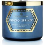 Colonial Candle Luxe sojowa świeca zapachowa w szkle 3 knoty 14.5 oz 411 g - Indigo Springs