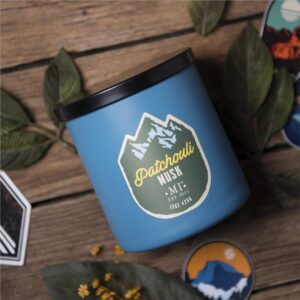 Colonial Candle All American męska sojowa świeca zapachowa w szkle 15 oz 425 g - Patchouli Musk
