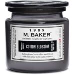 Colonial Candle M. Baker duża sojowa świeca zapachowa w słoju 14 oz 396 g - Cotton Blossom