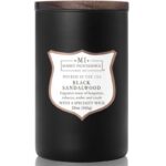 Colonial Candle sojowa świeca zapachowa w szkle drewniany knot 20 oz 566 g - Black Sandalwood