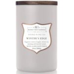 Colonial Candle sojowa świeca zapachowa w szkle drewniany knot 20 oz 566 g - Winter's Edge