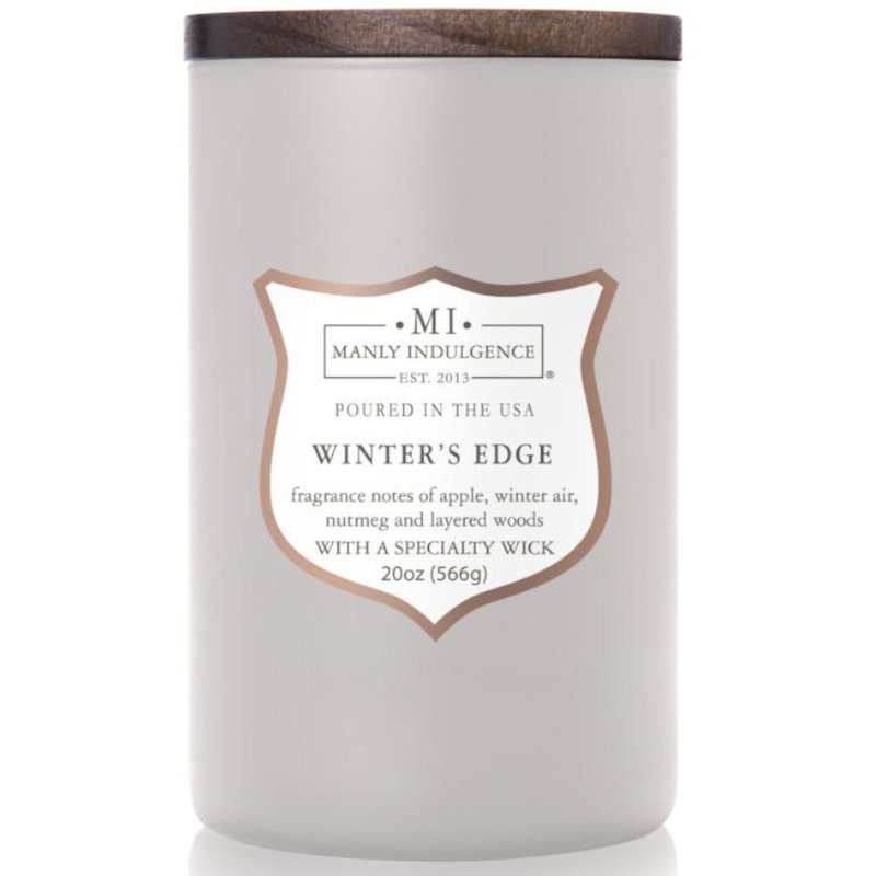 Colonial Candle sojowa świeca zapachowa w szkle drewniany knot 20 oz 566 g - Winter's Edge