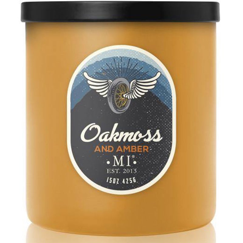 Colonial Candle All American męska sojowa świeca zapachowa w szkle 15 oz 425 g - Oakmoss & Amber