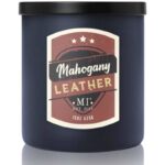 Colonial Candle All American męska sojowa świeca zapachowa w szkle 15 oz 425 g - Mahogany Leather