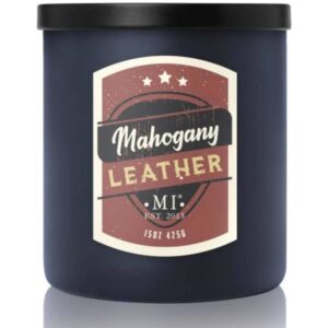 Colonial Candle All American męska sojowa świeca zapachowa w szkle 15 oz 425 g - Mahogany Leather