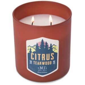 Colonial Candle All American męska sojowa świeca zapachowa w szkle 15 oz 425 g - Citrus Teakwood